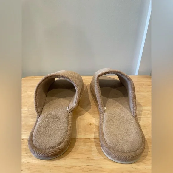 Beige Corduroy Slippers - Picture 6 of 12